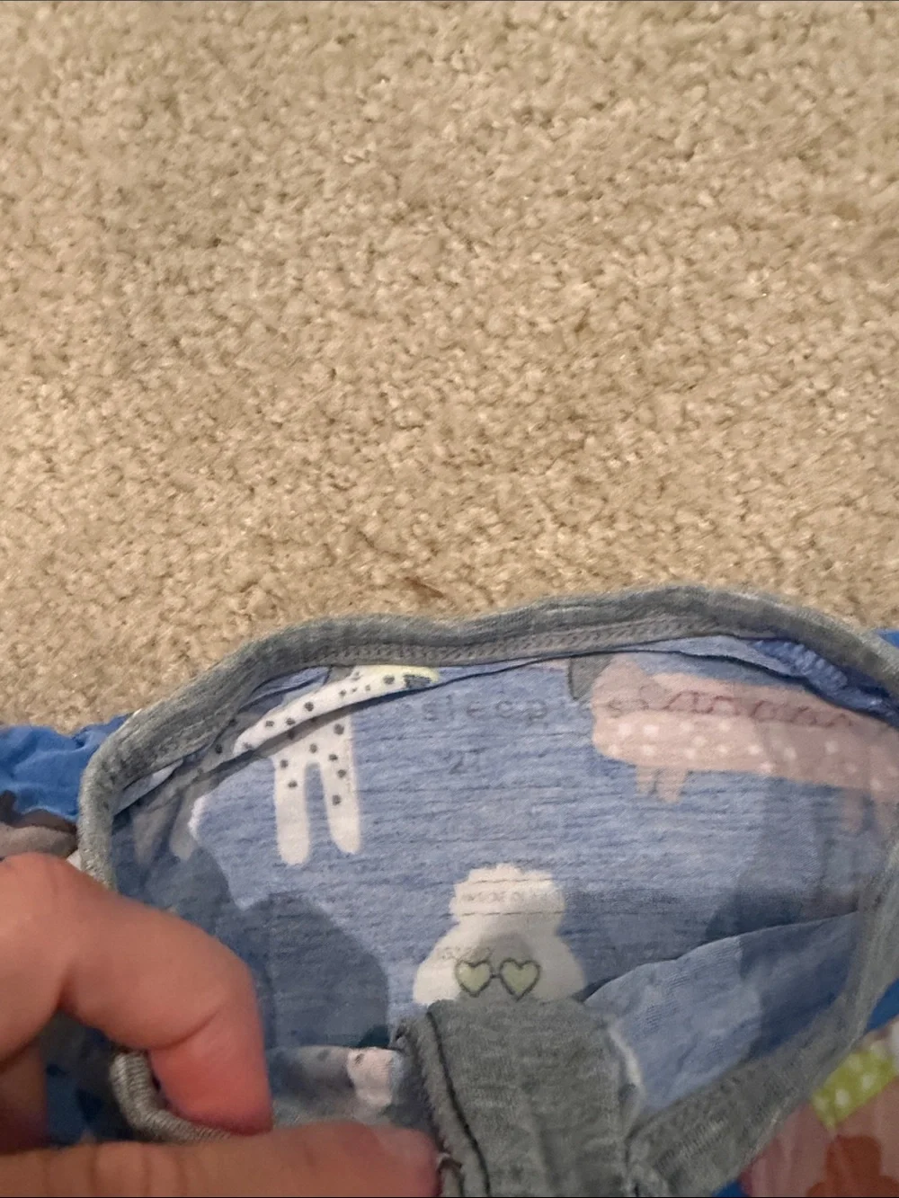 Little Sleepies bright blue